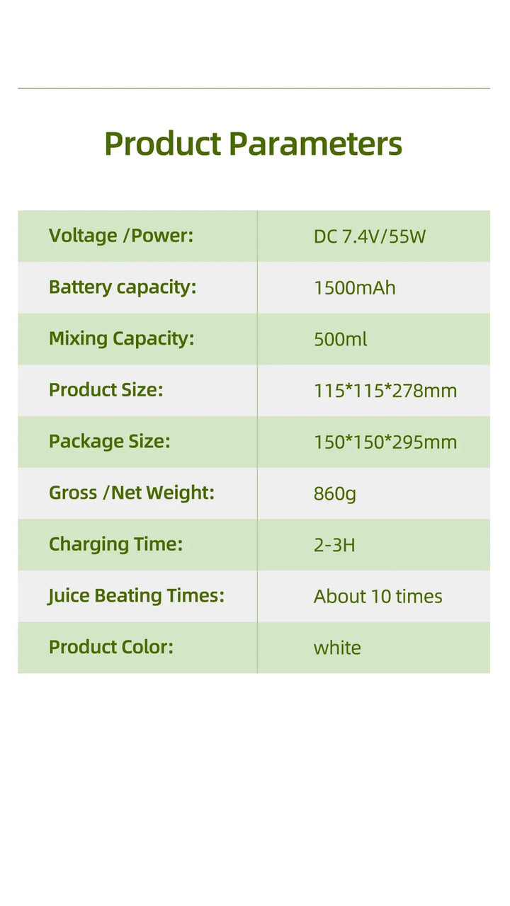 BowLift | Rechargeable Portable Juicer