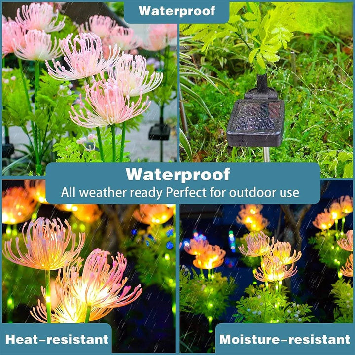 BowLift | Soft Pink Glow Solar LED Flower Garden Light