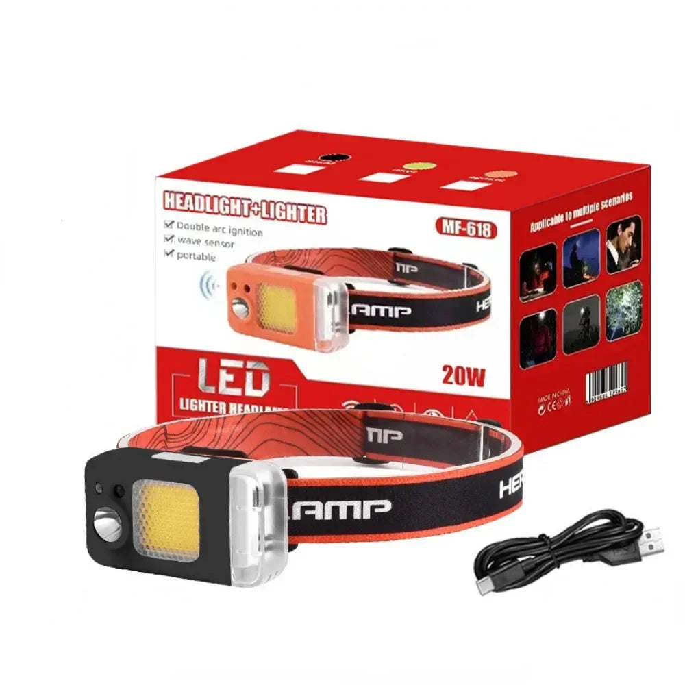 BowLift | 2in1 Dual Arc Electric Lighter Headlamp