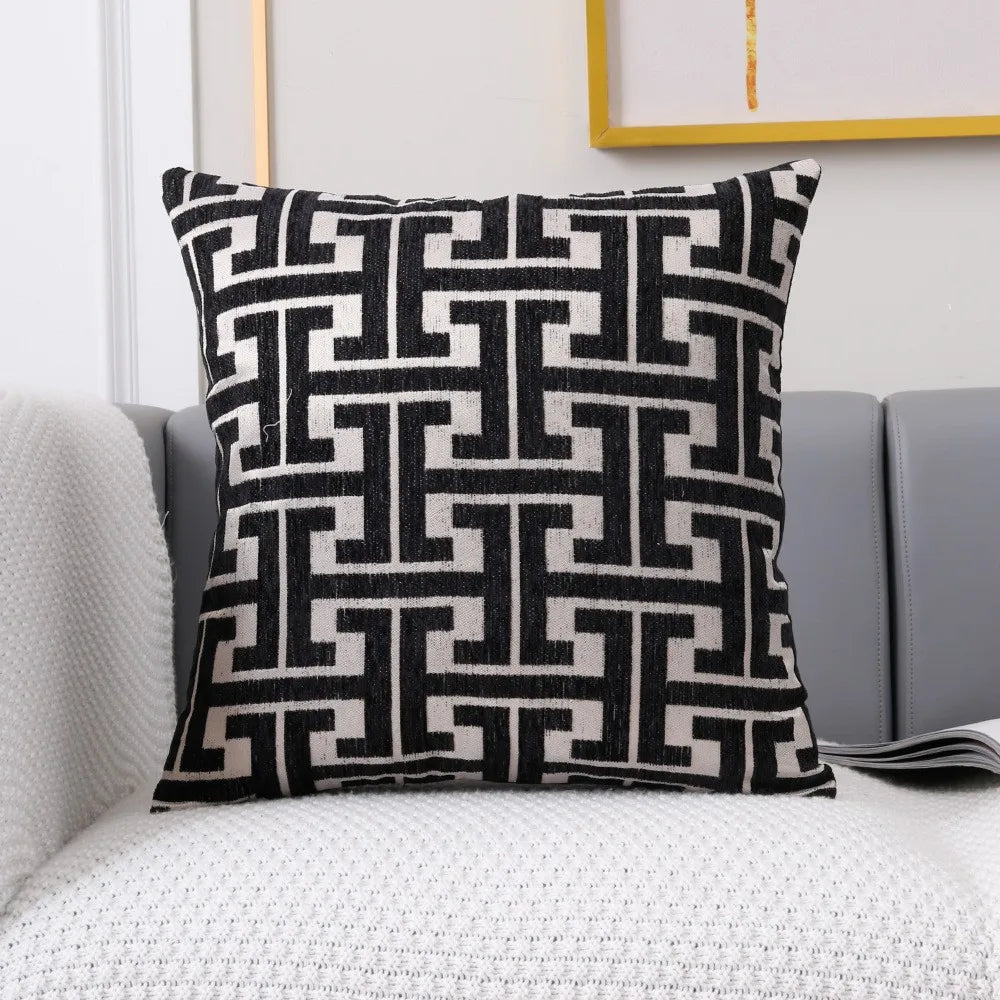 BowLift | Serenité Luxe Cushion Cover - Striped Cushion Cover for a Warm Home