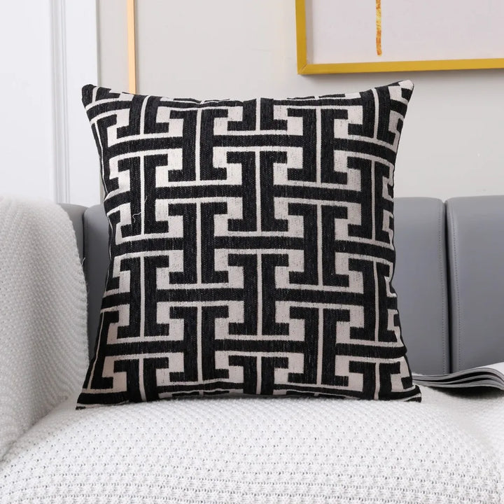 BowLift | Serenité Luxe Cushion Cover - Striped Cushion Cover for a Warm Home