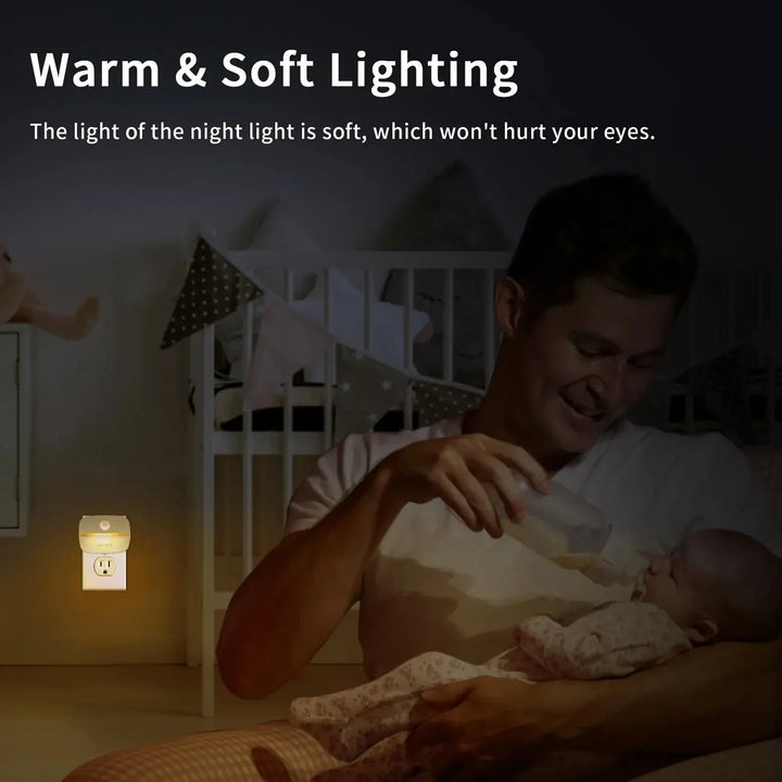 BowLift | LumoSense LED Night Light | With Motion & Light Sensor | Dimmable & Energy Efficient | Warm White & Cool White