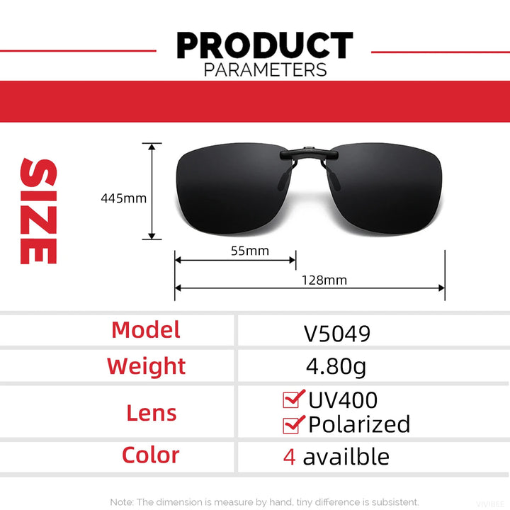 Clip-On Sunglasses polarized UV400 | Bowlift