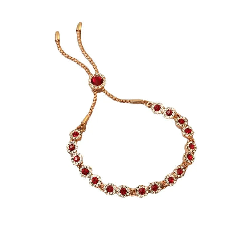 BowLift | Crimson Charm Rose Gold Adjustable Bracelet