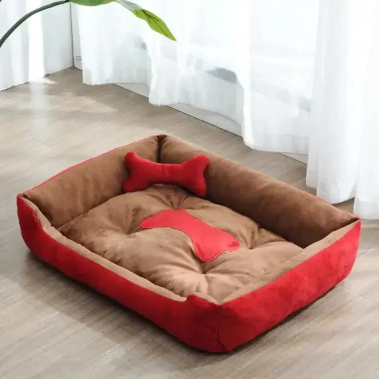 Modern and cozy linen dog bed Bowlift