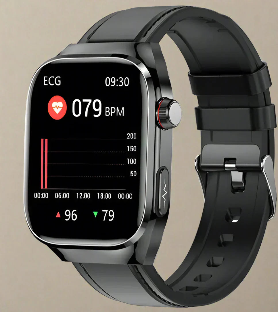 BowLift | Advanced Health Smartwatch with ECG, Blood Glucose Monitoring, 2.04-Inch AMOLED Display – Waterproof Fitness Tracker