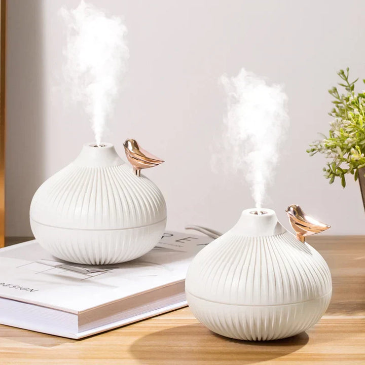 BowLift | MistGlow USB Humidifier | Quiet & Compact | With LED Night Light & Mood Lighting