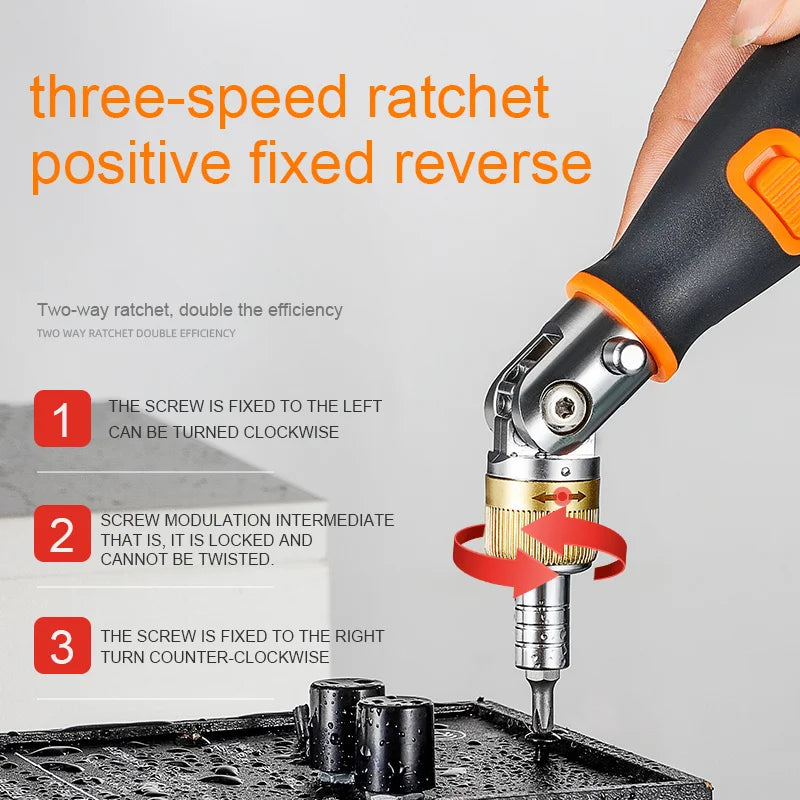 The versatile 180° ratcheting screwdriver | For any task | Bowlift