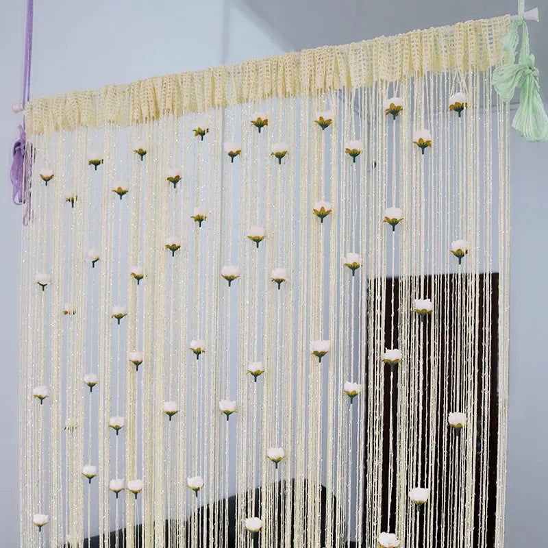 BowLift | Floral Decorative Hanging Room Divider Curtain