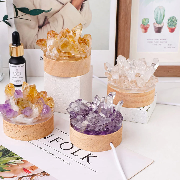BowLift | Crystal lamp natural stone | Handmade | Feng Shui & wellness decor | 150–200 g