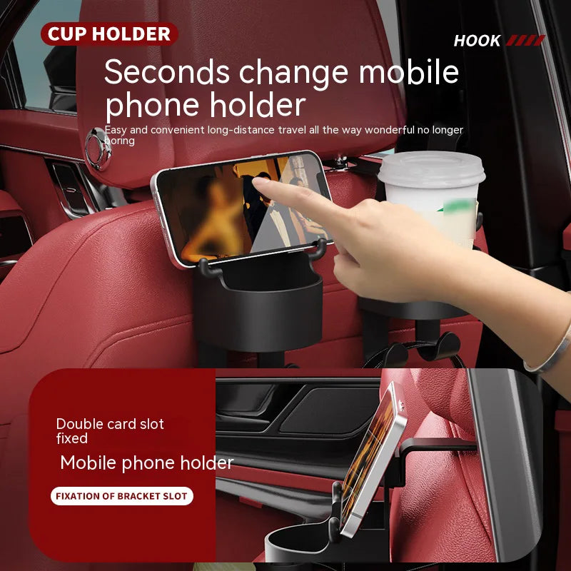 BowLift | Multifunctional All-Round Car Back Seat Cup Device Holder