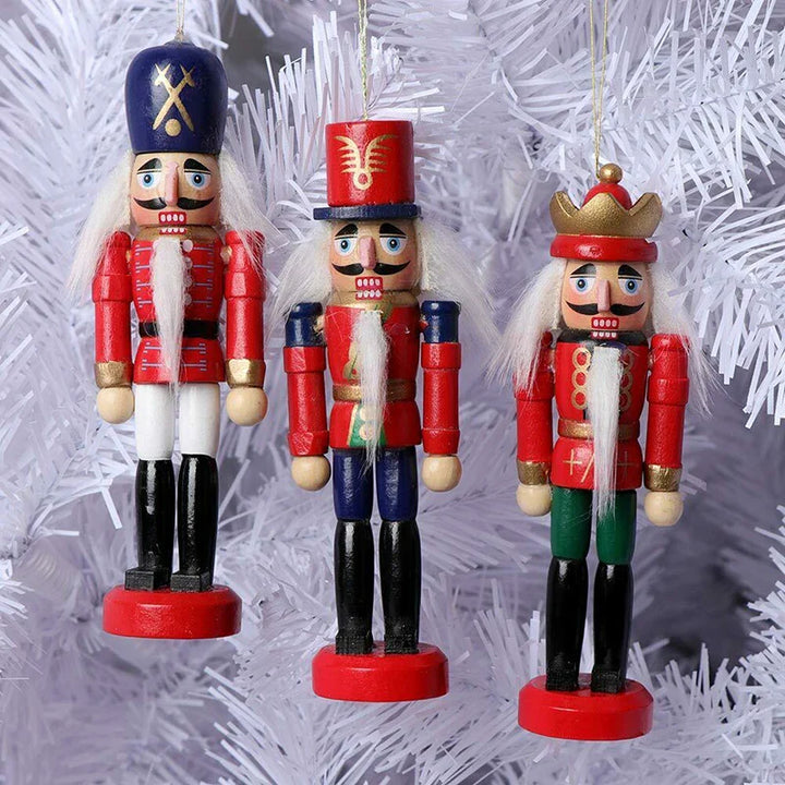 BowLift | HoutPracht | Set of 6 Mini Nutcracker Ornaments