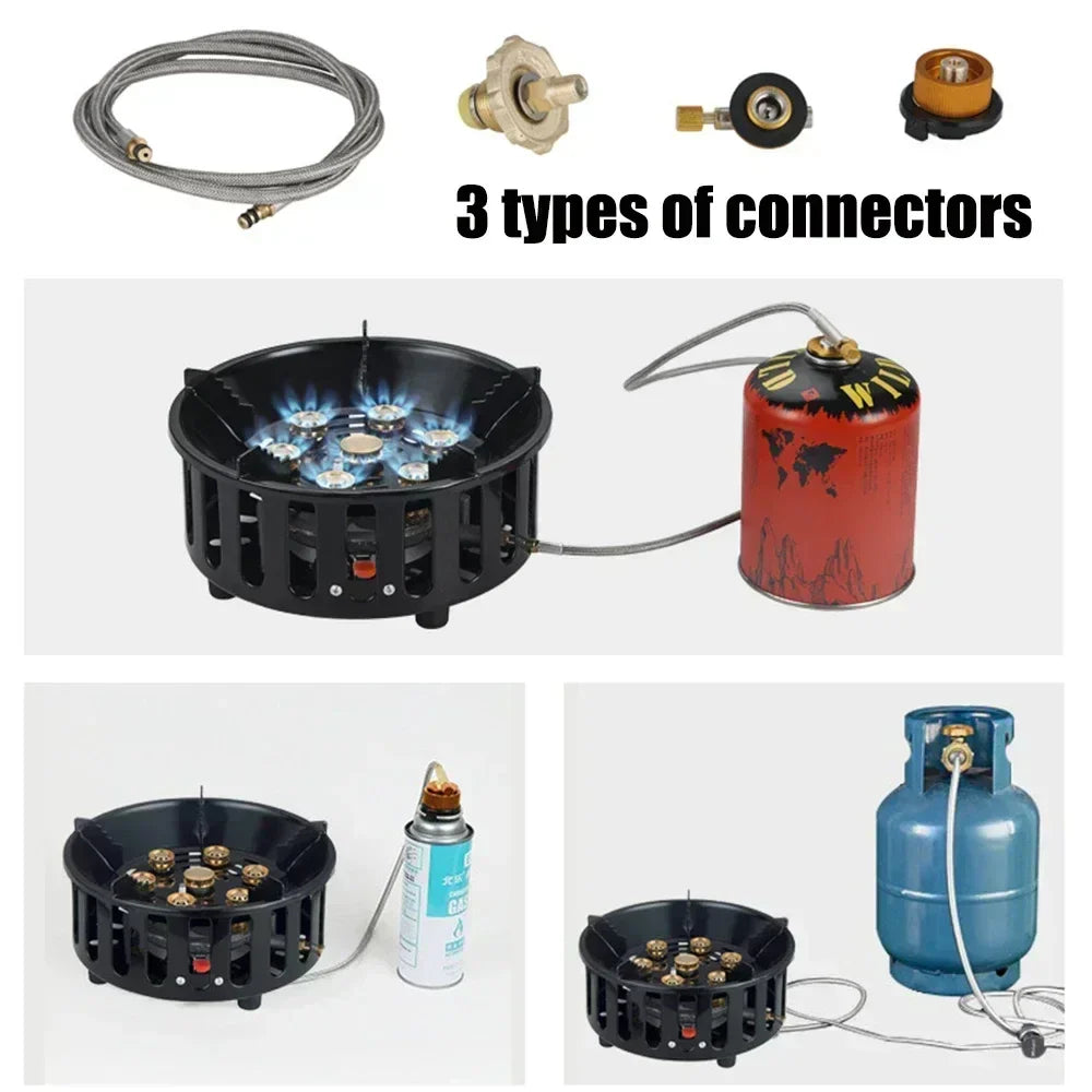 BowLift | FlammaTrek | Compact Outdoor Gas Cooker | Durable Stainless Steel Construction | Foldable