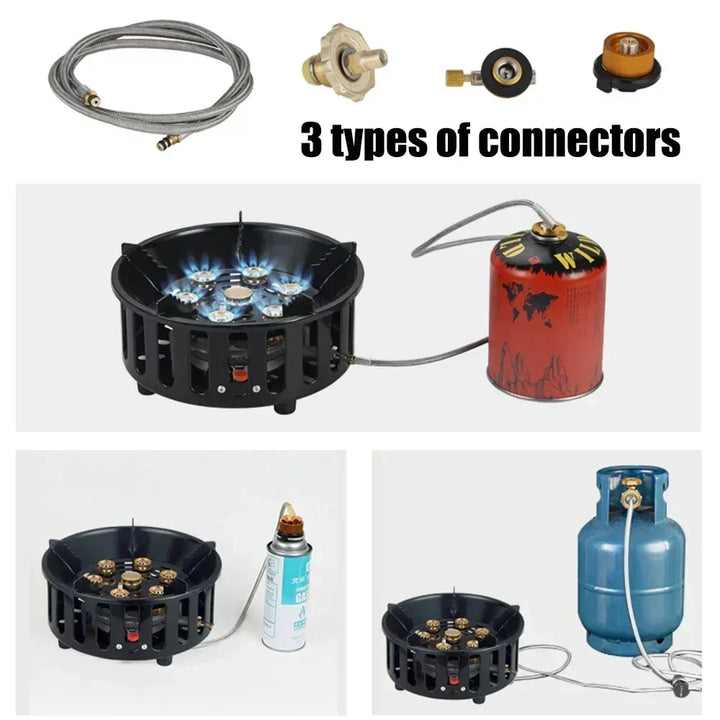 BowLift | FlammaTrek | Compact Outdoor Gas Cooker | Durable Stainless Steel Construction | Foldable