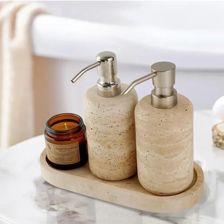 AureliaStone Luxury Bath Set made of limestone Bowlift