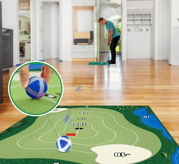 SwingZone - Compact Indoor Golf Set for Home Fun Bowlift