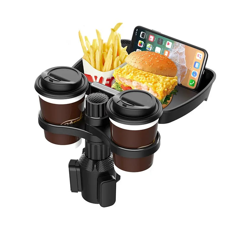 BowLift | Expandable Multifunctional Car Snack Table Cup Holder