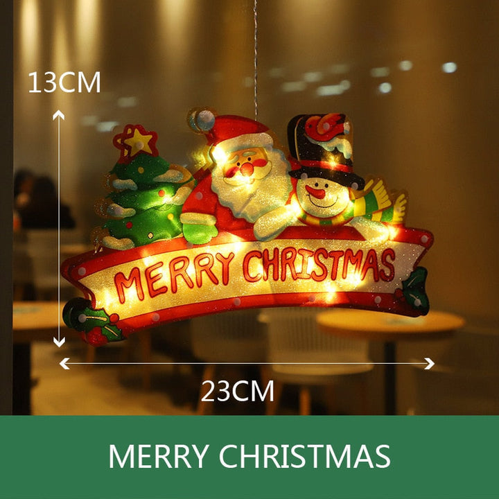 BowLift | Flashing Christmas Decor Window Hanging Lights