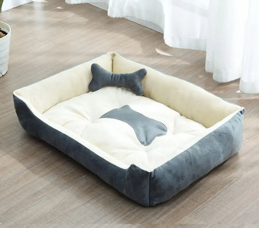 Modern and cozy linen dog bed Bowlift