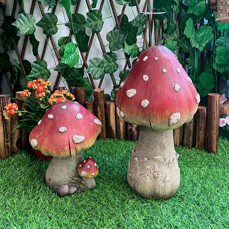 BowLift | Outdoor Fairy Mushroom Resin Garden Decor