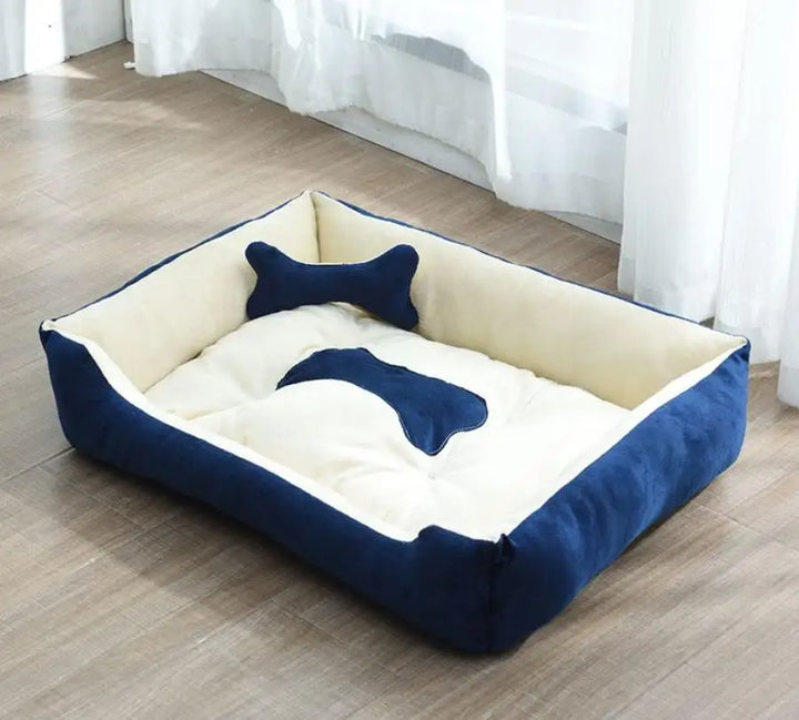 Modern and cozy linen dog bed Bowlift