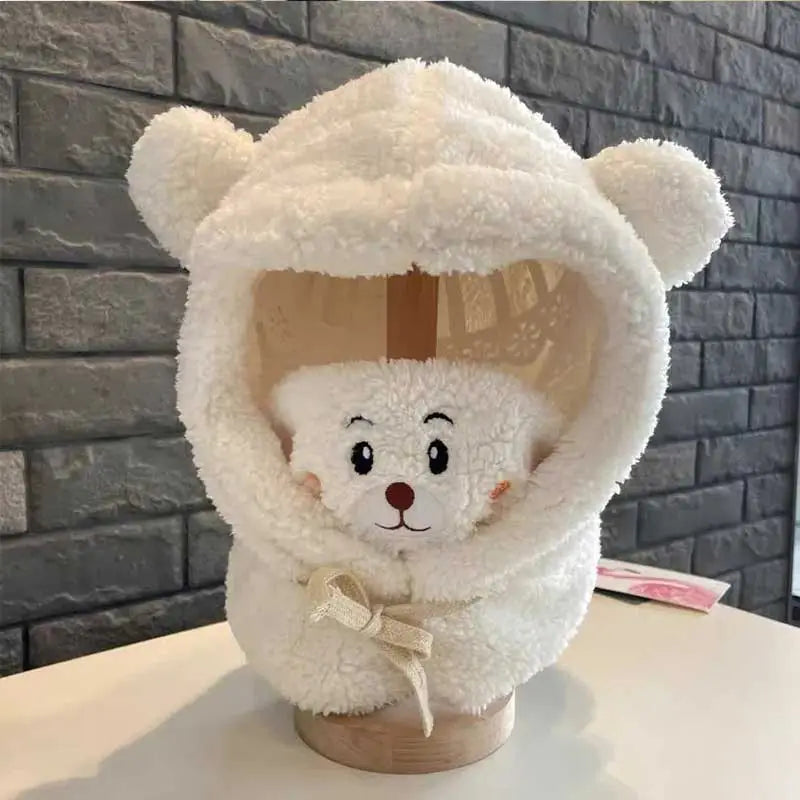 BowLift | Plush Warm Bear Winter Scarf Mask