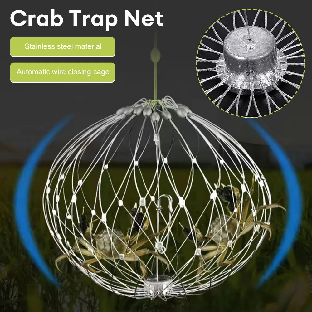 BowLift | Collapsible Easy Open Trap Steel Fishing Net