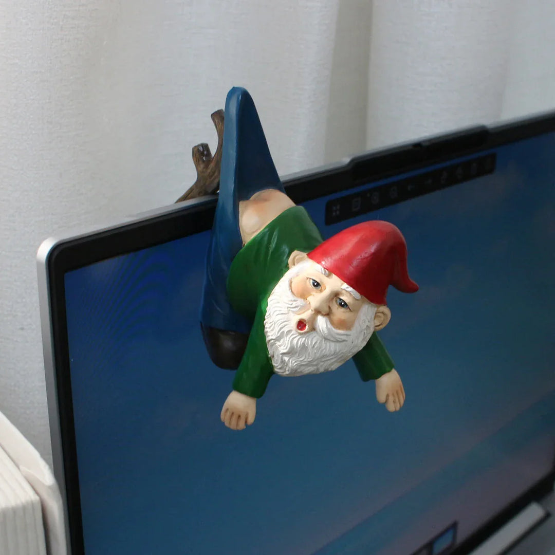 BowLift | Funny Gnome Flower Pot Hanger made of Resin with Pants on a Branch