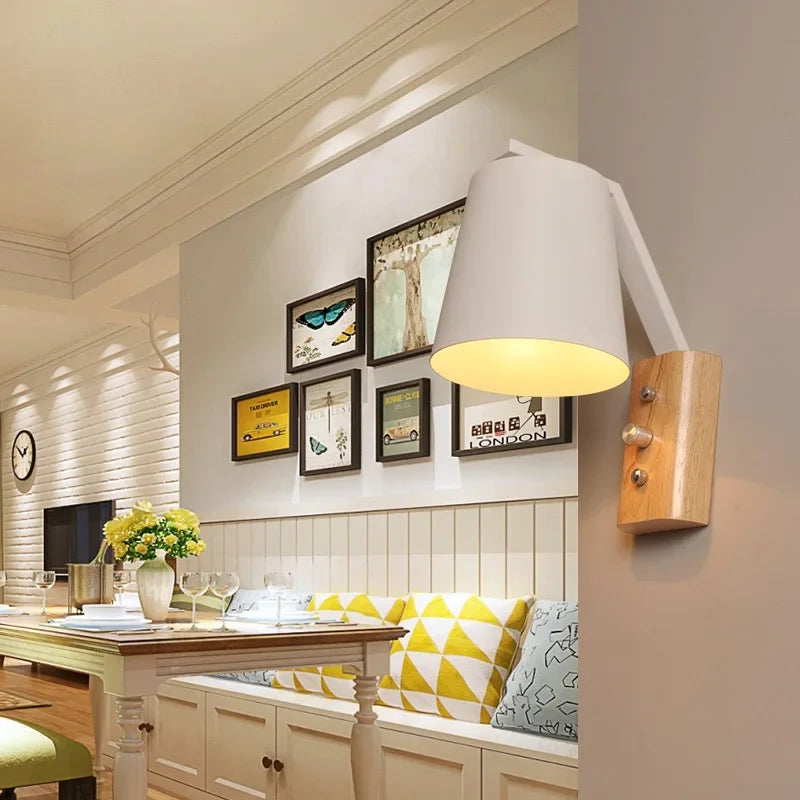 WoodGlow Light – LED Wall Lamp for Bedroom Bowlift