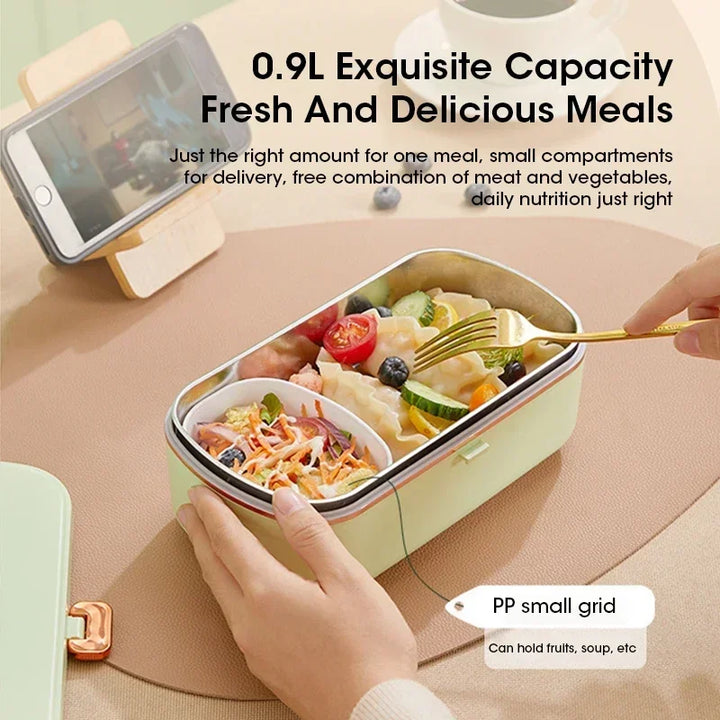 BowLift | 900ml Portable Electric Lunch Box Food Warmer with Steaming Function – HeatMate