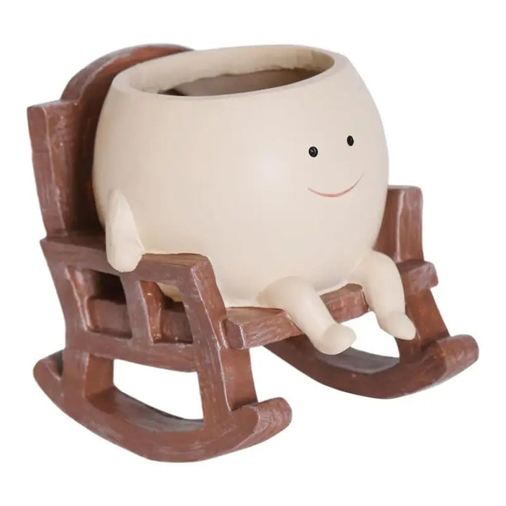 Swing chair succulent pot
