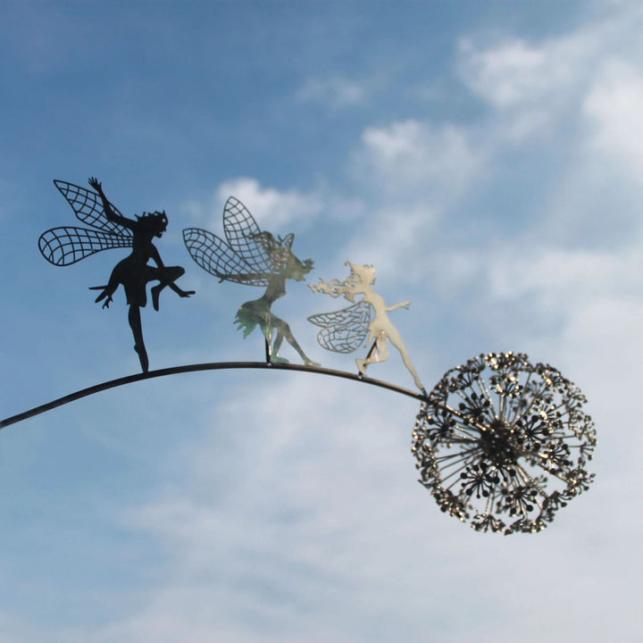 BowLift | Metal Fairy Garden Sculpture Outdoor Lawn Decor