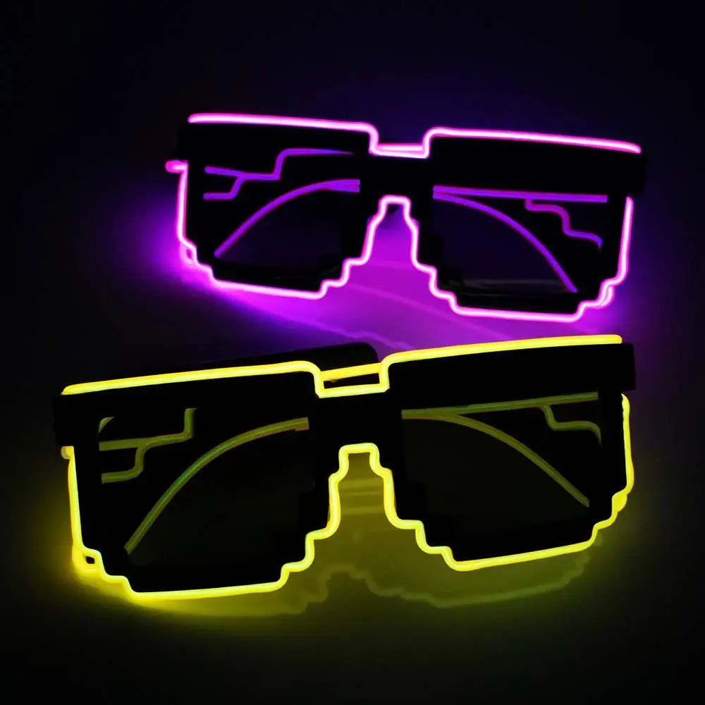 BowLift | Flashing Luminous 8-Bit Stylish Party Glasses
