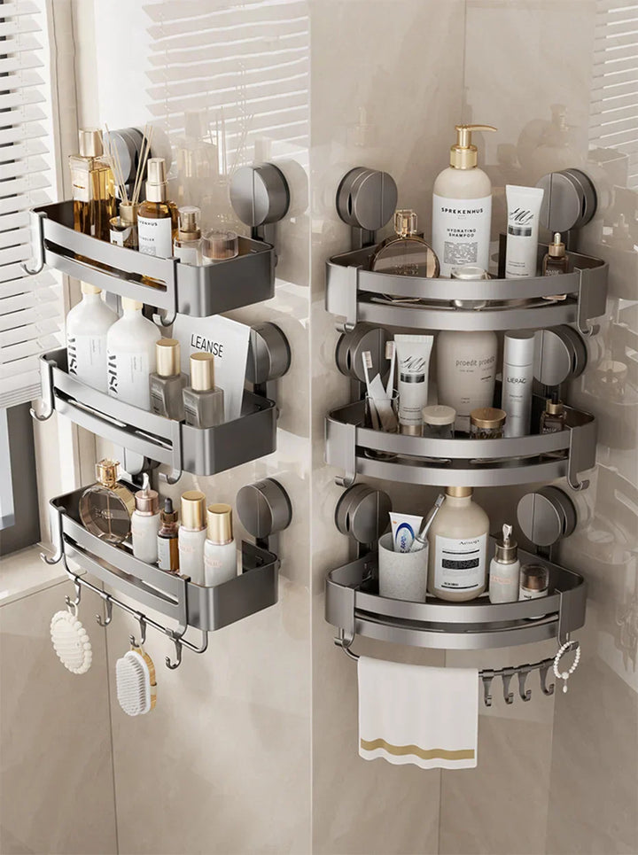 AquaGrip – Luxury Suction Cup Bath Shelf without Drilling Bowlift