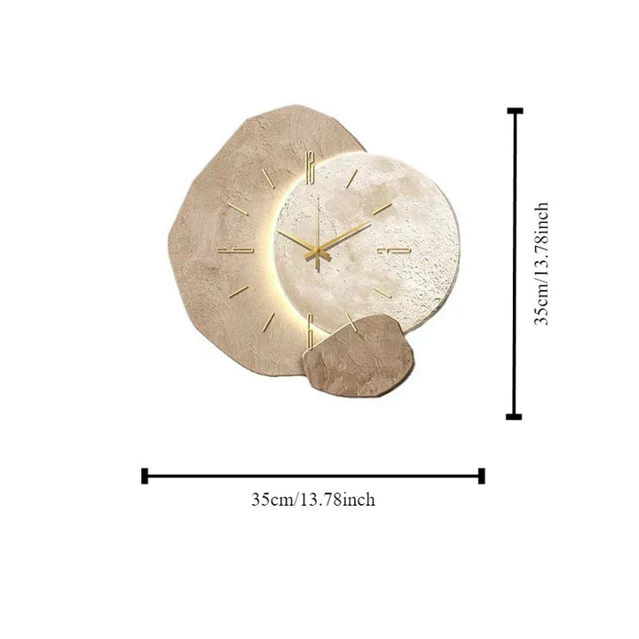 BowLift | Scandinavian Luxurious Wall Clock – Modern Design with Lighting
