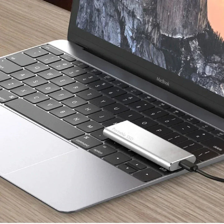 BowLift | Ultra Thin 4 TB External Hard Drive – Portable USB-C Storage Solution for Fast File Transfer and Durability