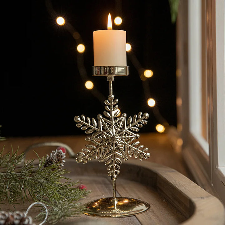 BowLift | Iron Christmas Candlestick Holders