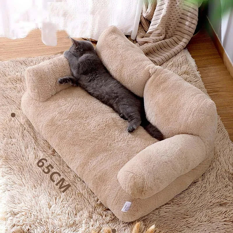 BowLift | Sofalux Luxury Cat Bed - Plush Warmth for Cats & Small Dogs, Winter Comfort