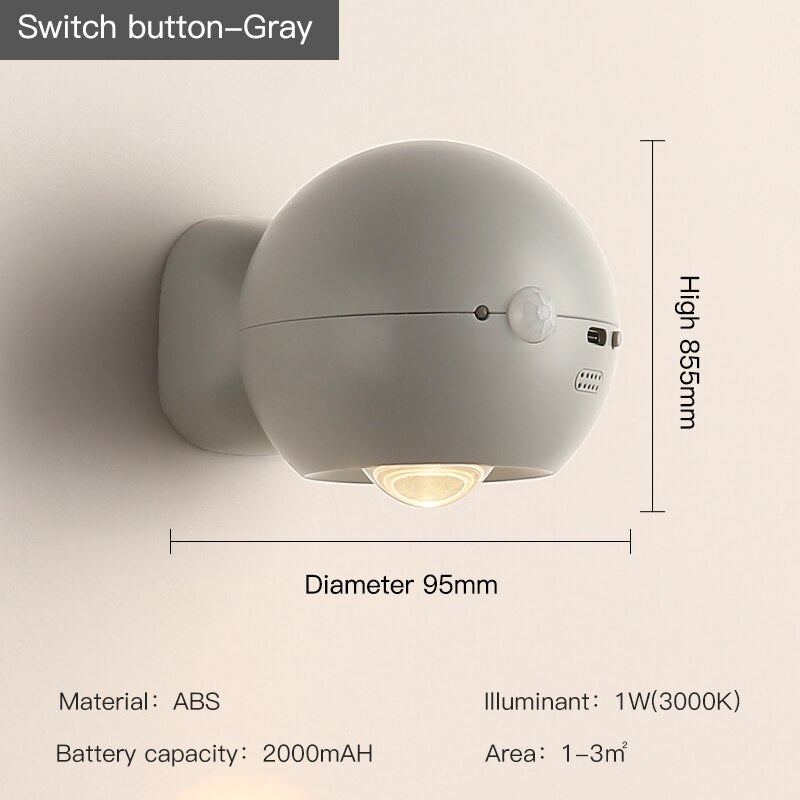 BowLift | Eye Project Motion Sensor Rechargeable Wall Lamp