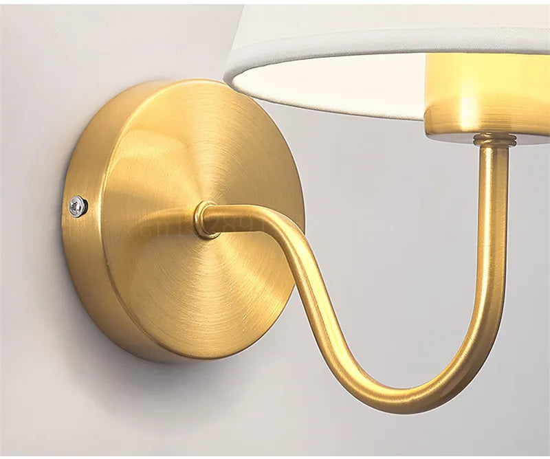 BowLift | RusticGlow - Wandlamp van Stof in Amerikaanse Stijl