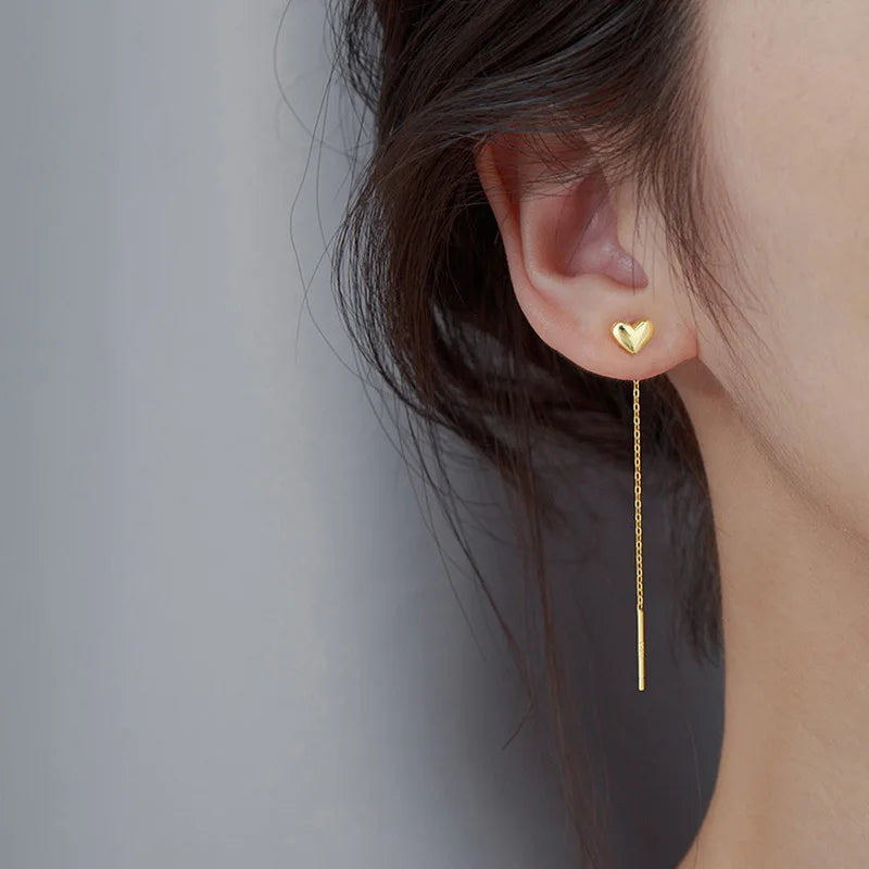 BowLift | Elegant Slim Geometric Chain Earrings