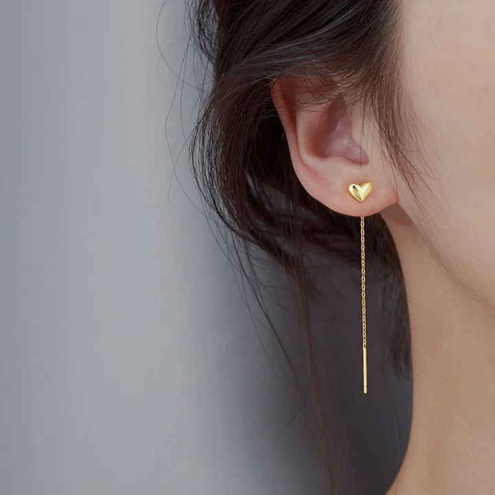 BowLift | Elegant Slim Geometric Chain Earrings