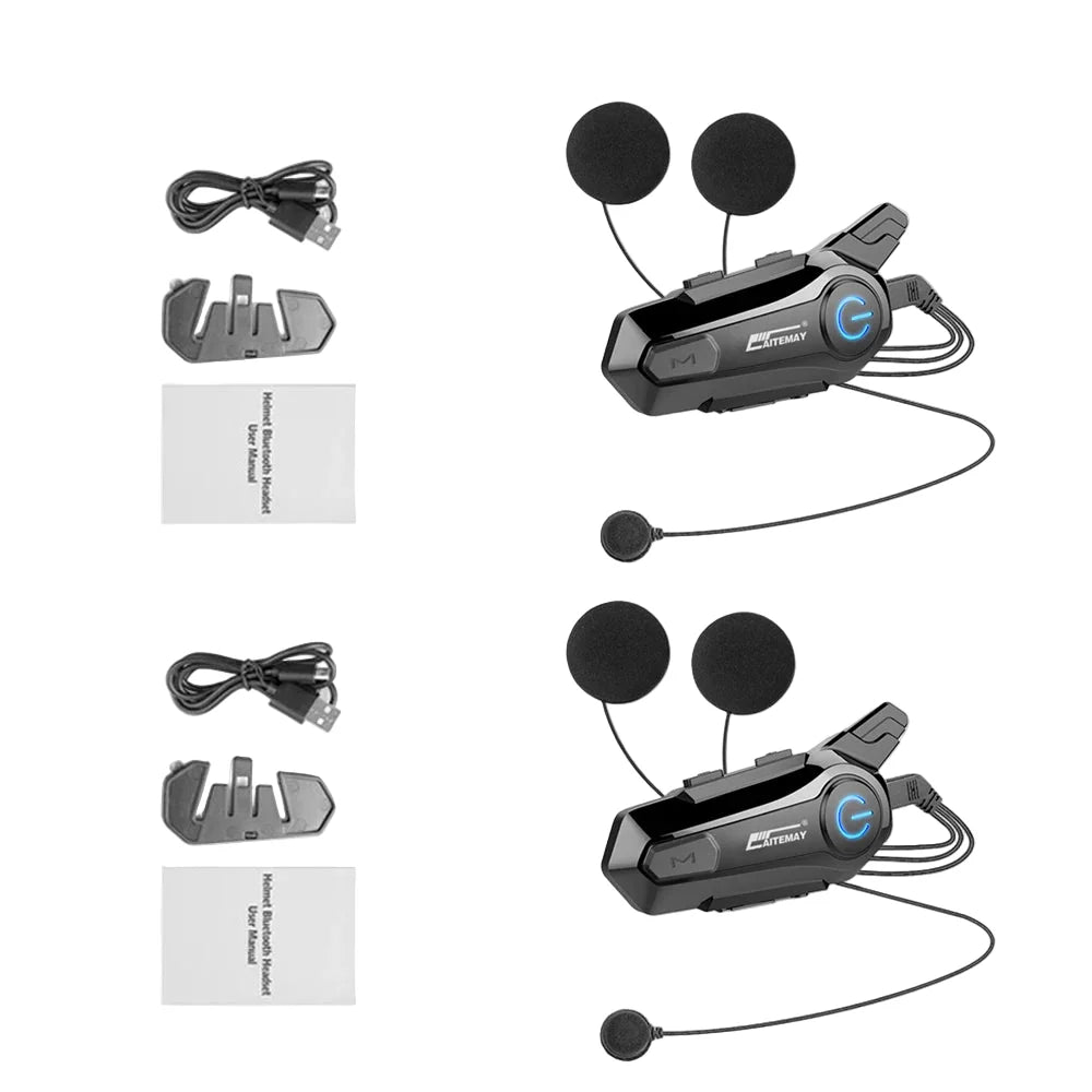 BowLift | Bluetooth Motorcycle Helmet Intercom Headset with 1000m Range & IPX6 Waterproof – RoadComm