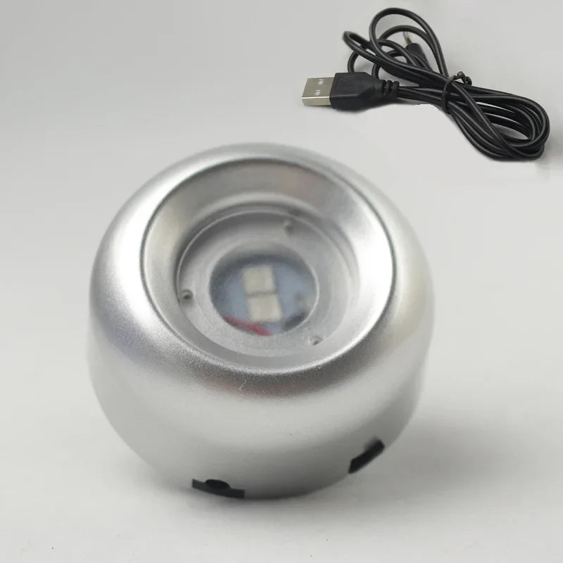 Personalized crystal ball with pet photo & LED base Bowlift