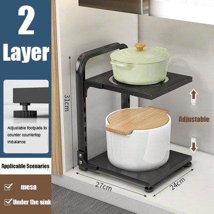 BowLift | Easy Stack Adjustable Multi-layer Corner Rack