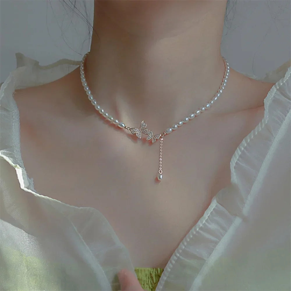 BowLift | Treasure Pearl Delicate Zircon Necklace