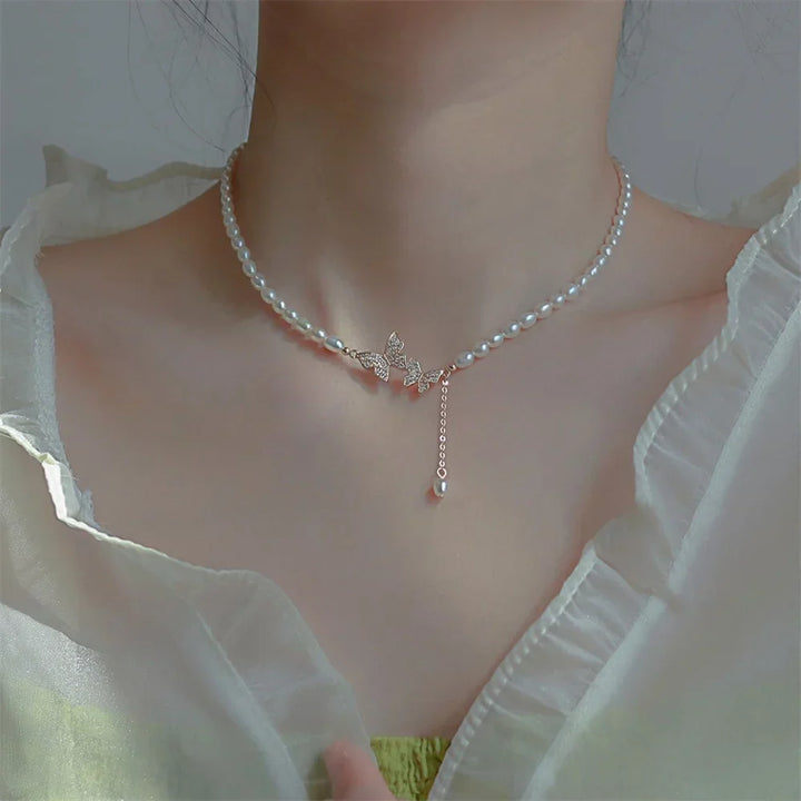 BowLift | Treasure Pearl Delicate Zircon Necklace