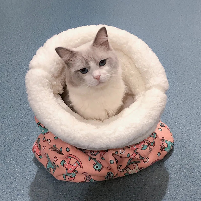 BowLift | Cozy Thickened Winter Cartoon Cat Sleeping Bag