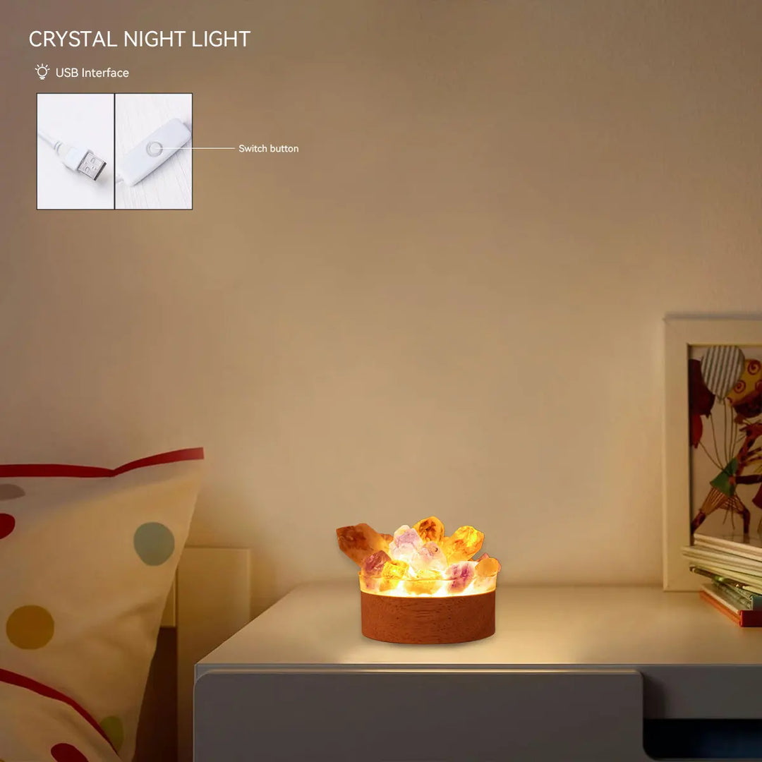 BowLift | Crystal lamp natural stone | Handmade | Feng Shui & wellness decor | 150–200 g