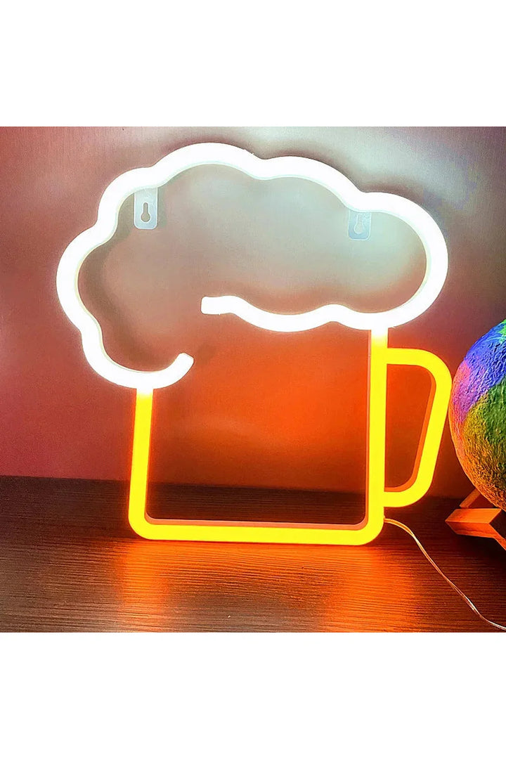 Beer Glass Neon Light